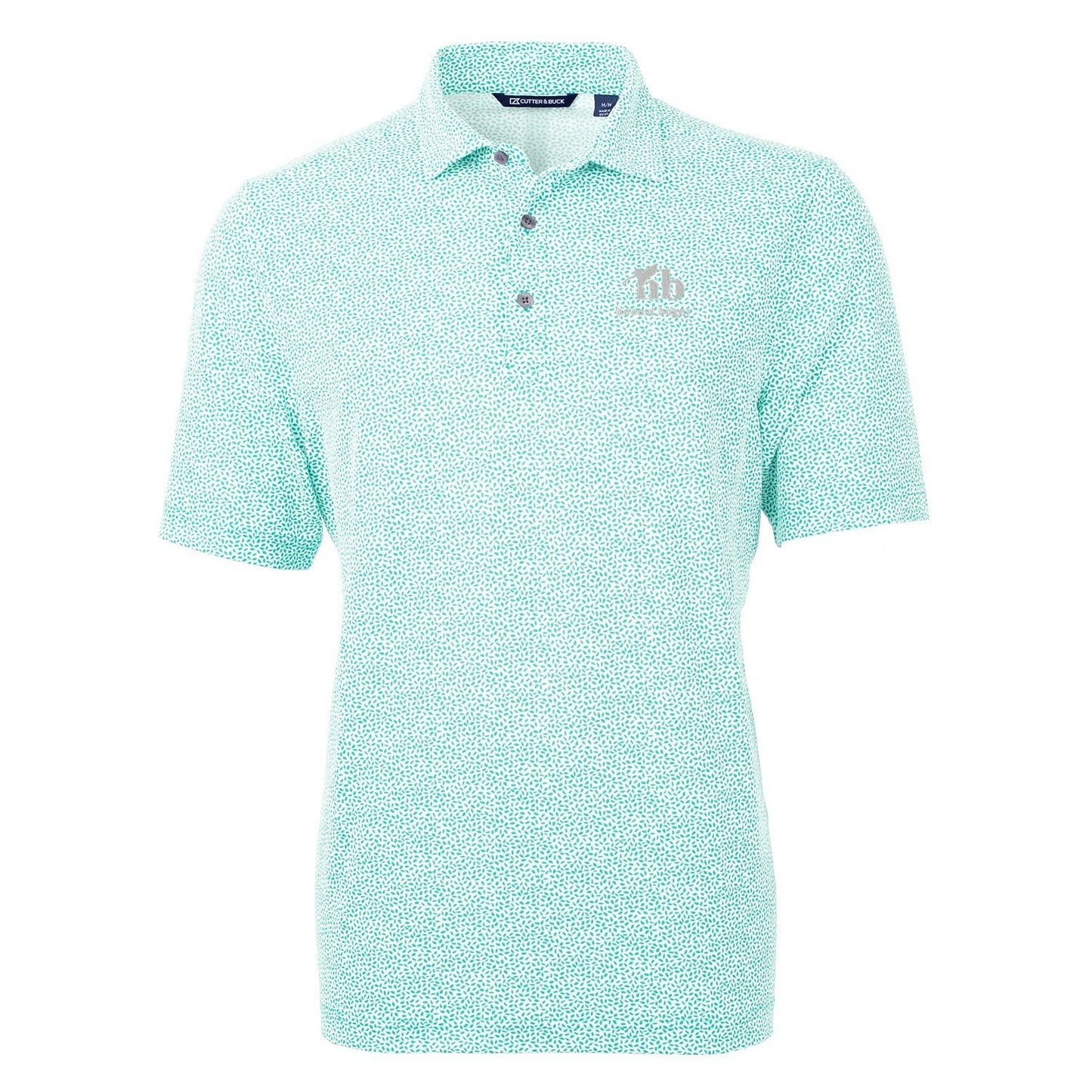 Men's golf polo - botanical print